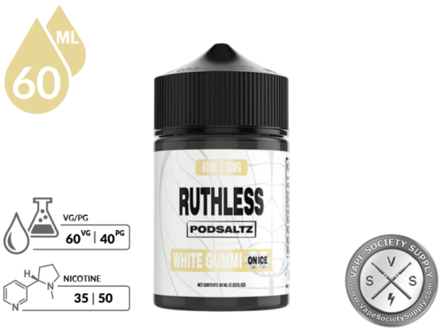 White Gummi On Ice Ruthless Essentials Pod Salt