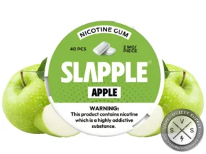 Slapple Nicotine Gum - 40 Pieces Per Can Apple