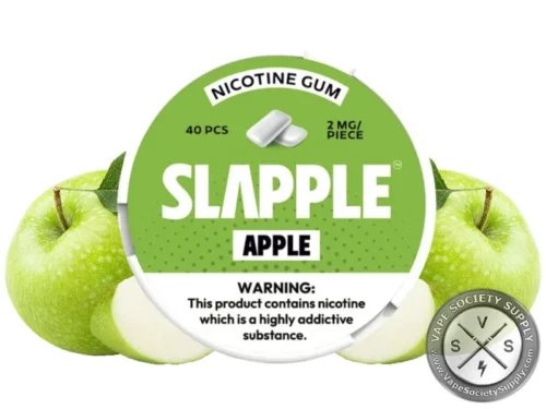 Slapple Nicotine Gum - 40 Pieces Per Can Apple