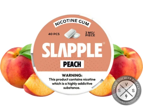 Slapple Nicotine Gum - 40 Pieces Per Can Peach