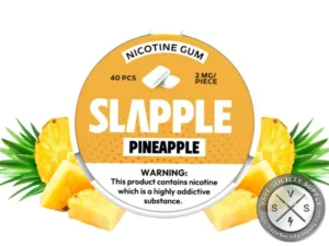 Slapple Nicotine Gum - 40 Pieces Per Can Pineapple