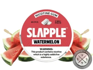 Slapple Nicotine Gum - 40 Pieces Per Can Watermelon