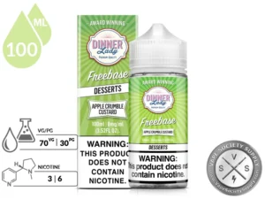 Apple Crumble Custard DINNER LADY