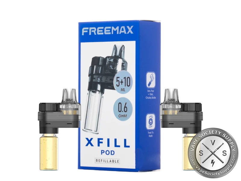 Freemax Xfill 5ML Refillable Replacement Pod With 10ML Chubby Bottle