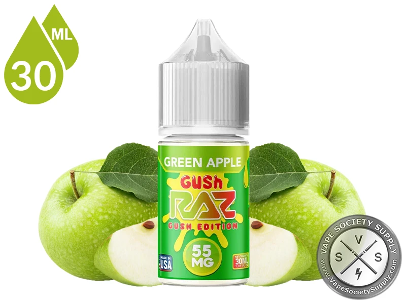 Green Apple Gush Pod Juice x RAZ Salt