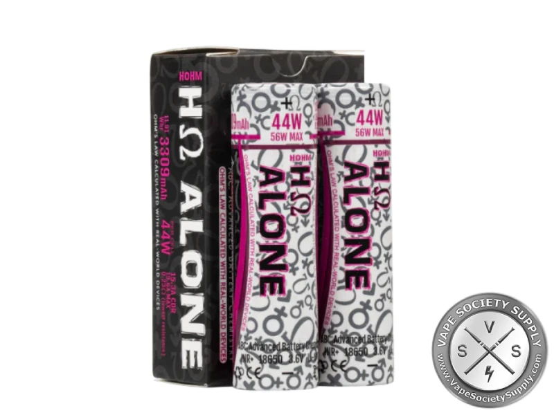 Hohm Tech ALONE 18650 battery 3309mAh rechargeable 2 pack
