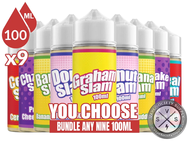 Slam E-Juice Bundle 9 100ml (900ml)