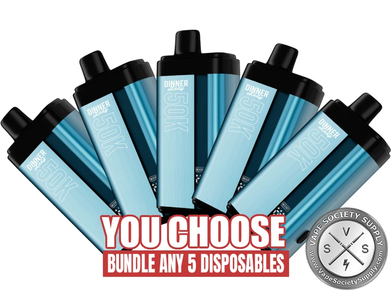 [5-Pack] Dinner Lady 50K Puff Disposable Bundle
