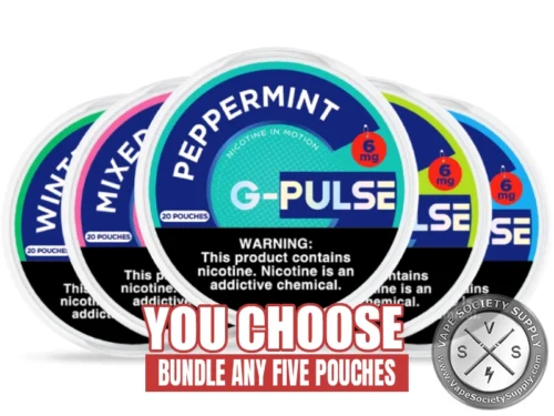 [5-Pack] G-Pulse Nicotine Pouches Bundle