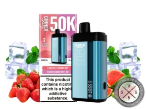 Dinner Lady 50K Puff Disposable Frozen Strawberry Frozen Watermelon