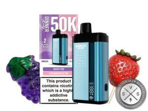 Dinner Lady 50K Puff Disposable Grape pop Strawberry pop