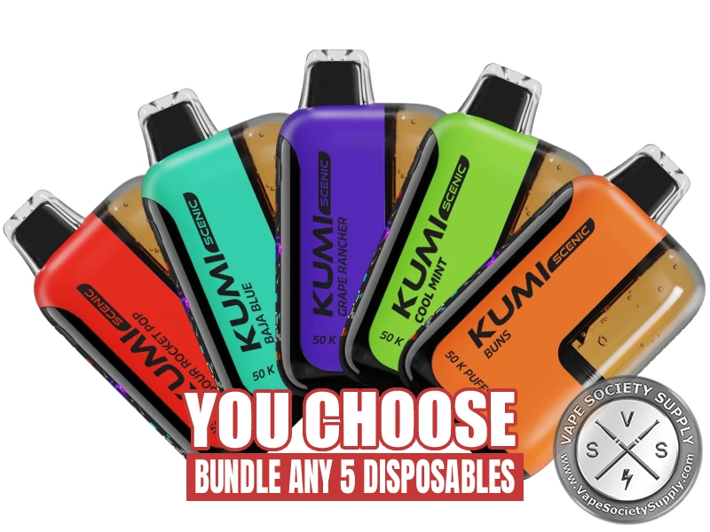 [5-Pack] KUMI Scenic 50K Disposable Bundle