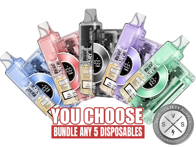 [5-Pack] Lost Mary Nera Pureview 40K Disposable Kit Bundle