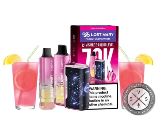 Lost Mary Nera Fullview 70K Disposable Pod Kit pink lemonade