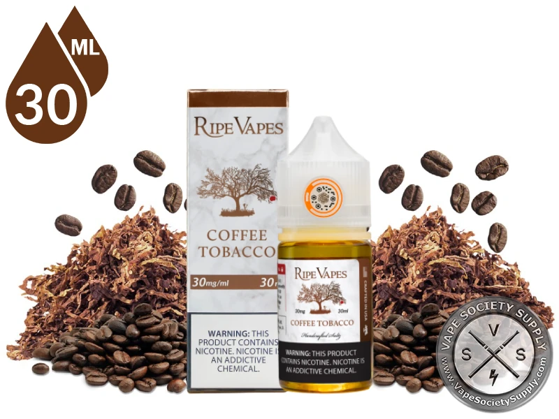Coffee Tobacco Ripe Vapes Handcrafted Saltz