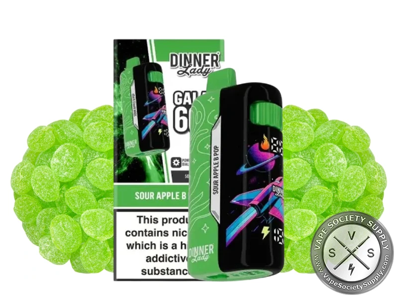 Dinner Lady Galax 60K Disposable Sour aApple Bpop