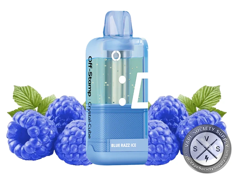 Off Stamp X-Cube Crystal Disposable Pod _ 35k Puffs Blue Razz Ice