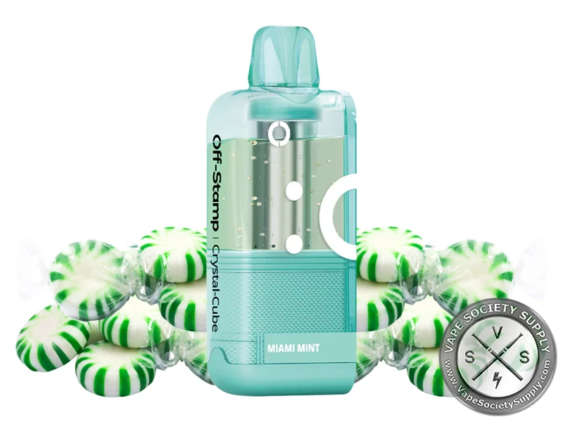 Off Stamp X-Cube Crystal Disposable Pod _ 35k Puffs Miami mint