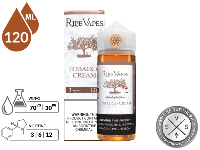 Tobacco Cream By Ripe Vapes E-Liquid