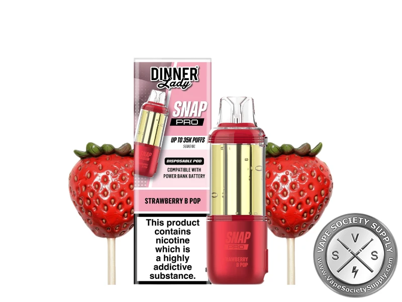 Dinner Lady Snap Pro POD Strawberry B pop