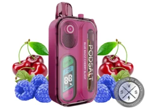 Pod Salt Hit 40K Puff Disposable Blue Razz Cherry Blast