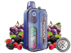 Pod Salt Hit 40K Puff Disposable Grape Berry Burst