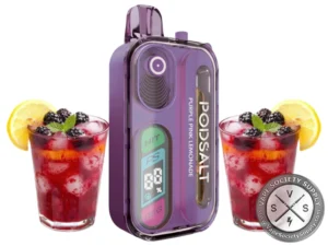 Pod Salt Hit 40K Puff Disposable Purple Pink Lemonade