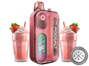 Pod Salt Hit 40K Puff Disposable Strawberry Milkshake