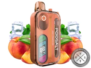 Pod Salt Hit 40K Puff Disposable juicy peach ice
