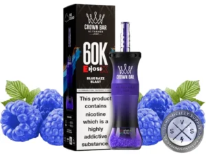 Al Fakher Crown Bar 60K E-Hose X Disposable Blue Razz Blast
