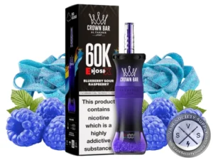 Al Fakher Crown Bar 60K E-Hose X Disposable Blueberry Sour RAspberry