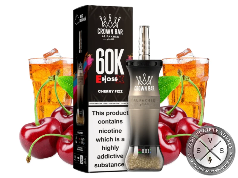 Al Fakher Crown Bar 60K E-Hose X Disposable Cherry Fizz
