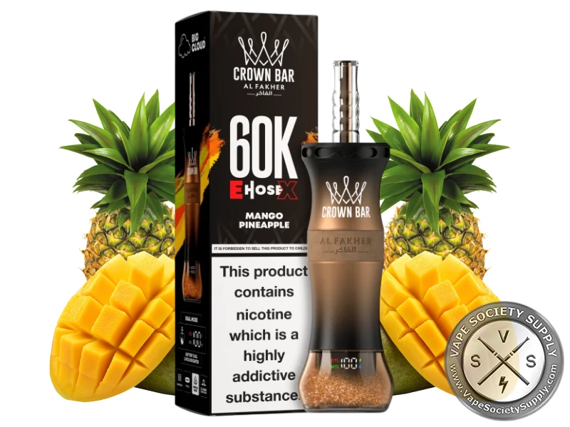 Al Fakher Crown Bar 60K E-Hose X Disposable Mango Pineapple