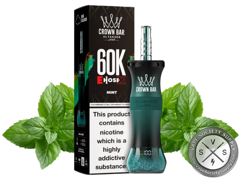 Al Fakher Crown Bar 60K E-Hose X Disposable Mint