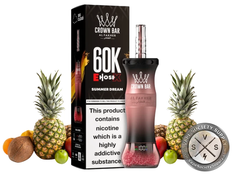 Al Fakher Crown Bar 60K E-Hose X Disposable Summer Dream