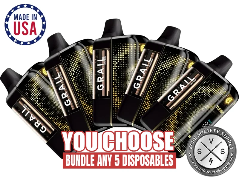[5-Pack] Grail G550 50K Puff Disposable Bundle