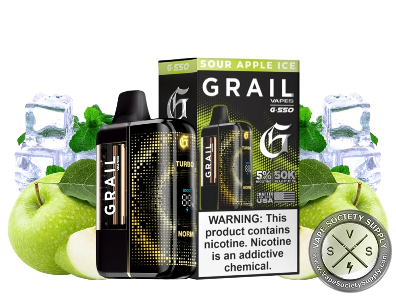 Grail G550 50K Puff Disposable Sour apple Ice