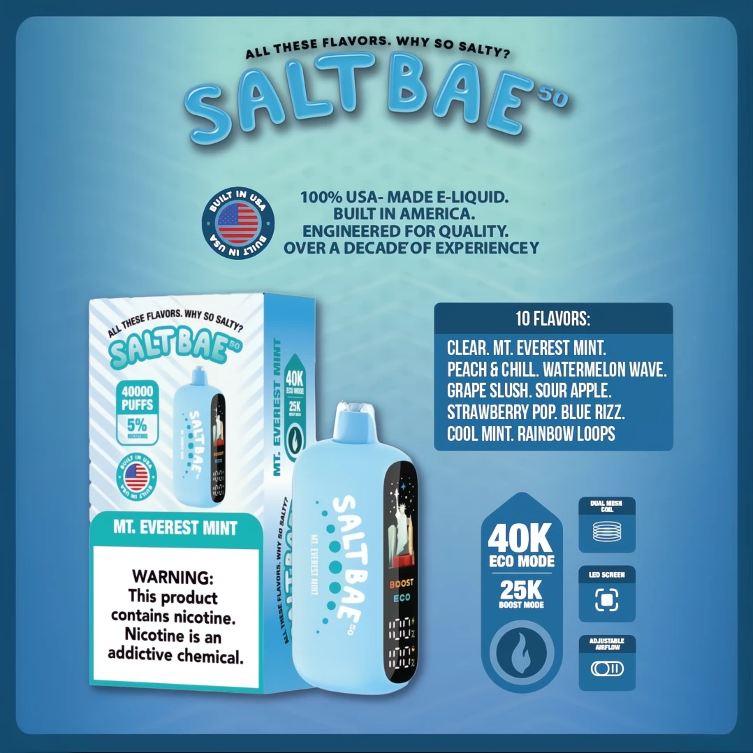 SaltBae50 Disposable Vape 40K