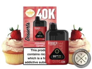 DINNER LADY DESSERTS 40k Strawberryb Cupcake