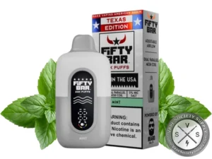 Fifty Bar Disposable Vape _ 20K Puffs Texas Edition Mint