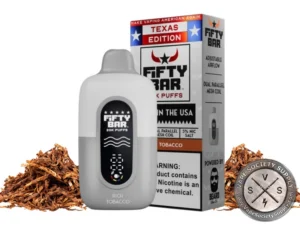 Fifty Bar Disposable Vape _ 20K Puffs Texas Edition Tobacco
