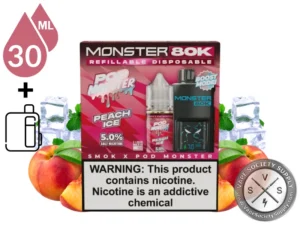 Pod Monster 80k Refillable Disposable Cool Peach Ice