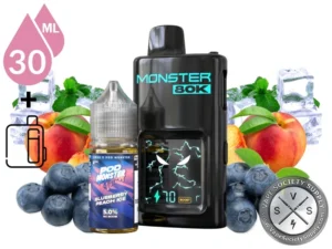 Pod Monster x SMOK 80K Refillable Disposable Blueberry PEach Ice