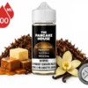 The Pancake House Butterscotch Reserve 100mL e-liquid with butterscotch, vanilla, and tobacco flavor elements.