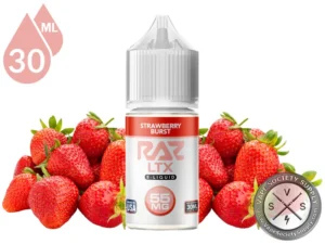 Strawberry Burst Pod Juice x RAZ LTX Salt