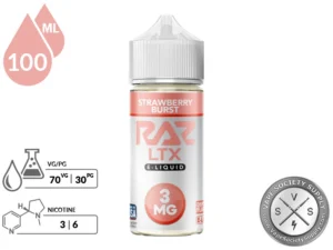 Strawberry Burst _ Pod Juice x RAZ LTX E-Liquid