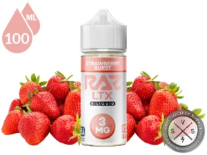 Strawberry Burst _ Pod Juice x RAZ LTX E-Liquid