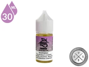Chakra Zen Haus Salt 30ml bottle with 50VG 50PG nicotine salt formula.