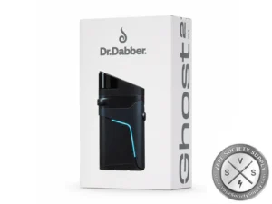 Dr. Dabber Ghost 2 vaporizer retail packaging featuring the Ghost 2 device on a clean white box