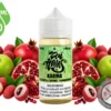 Karma Zen Haus green apple lychee pomegranate vape juice with fresh fruit.